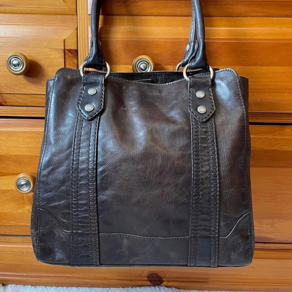 Frye Melissa Tote - Slate Brown - Retail $398